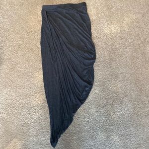 Asymmetrical gray skirt